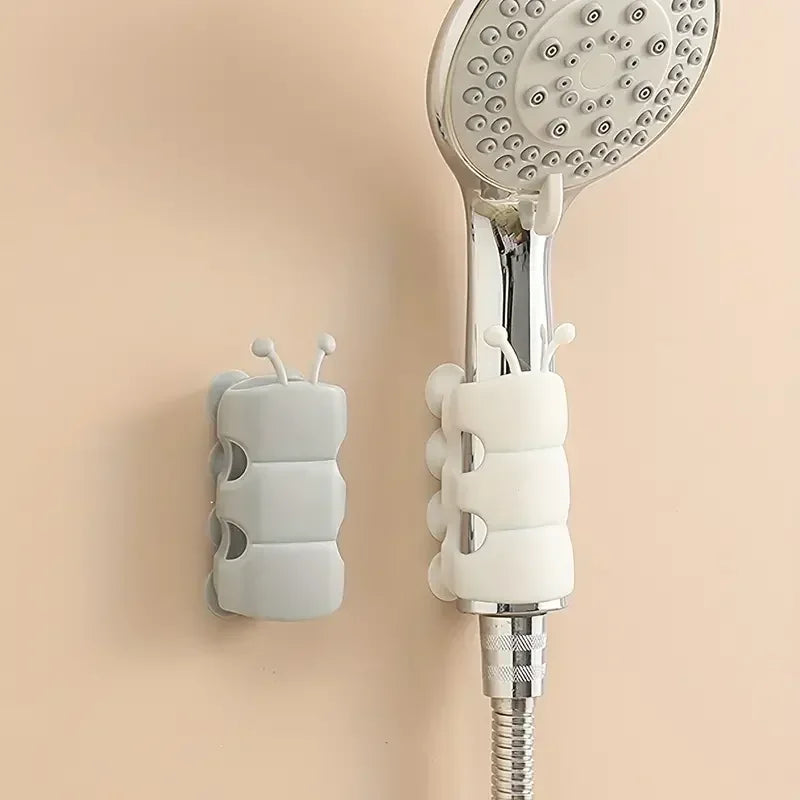 1/2Pcs Suction Cup Brackets Removable Silicone Shower Head Holder Wall Mount Hower Head Storage Shelf Rack Bathroom Supplies