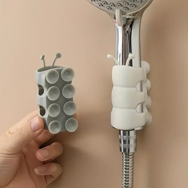 1/2Pcs Suction Cup Brackets Removable Silicone Shower Head Holder Wall Mount Hower Head Storage Shelf Rack Bathroom Supplies